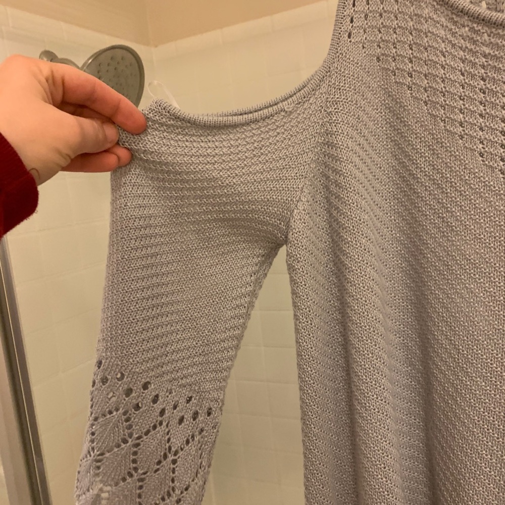 Lauren Conrad cold shoulder lightweight  sweater